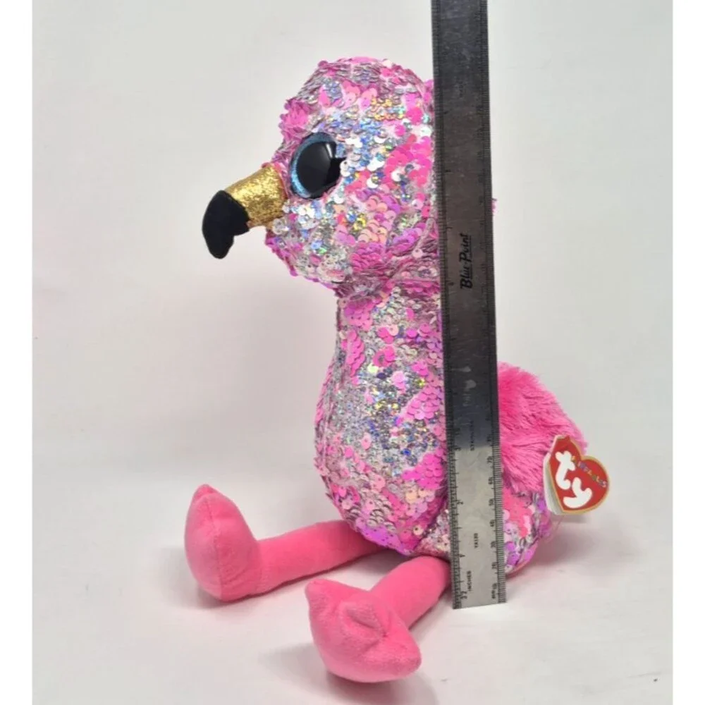 Ty Flippables Pinky the Flamingo Reversible Sequins 10